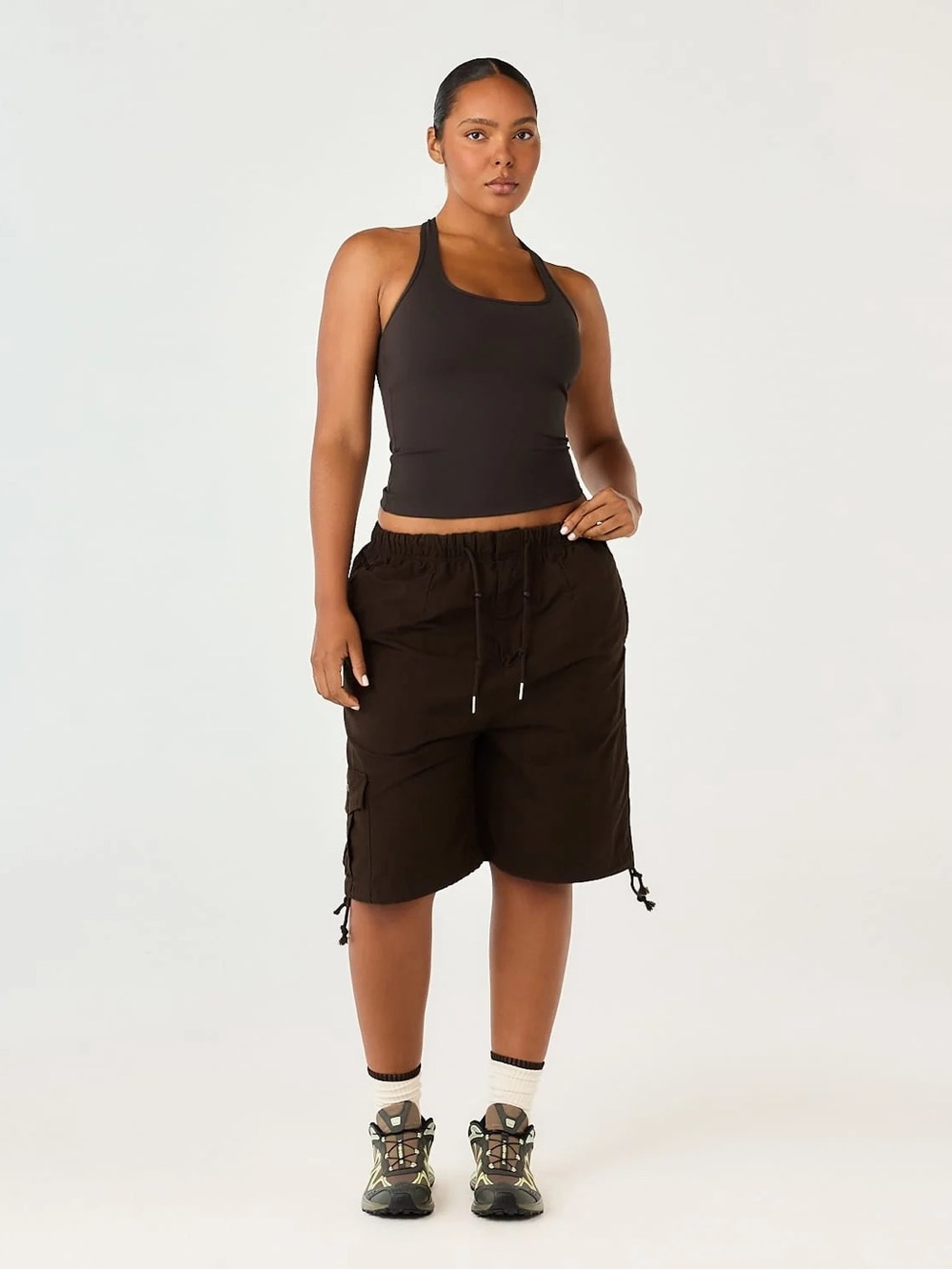 CSB x Temptation Vacation Reset Cargo Shorts Grounded Brown Size M